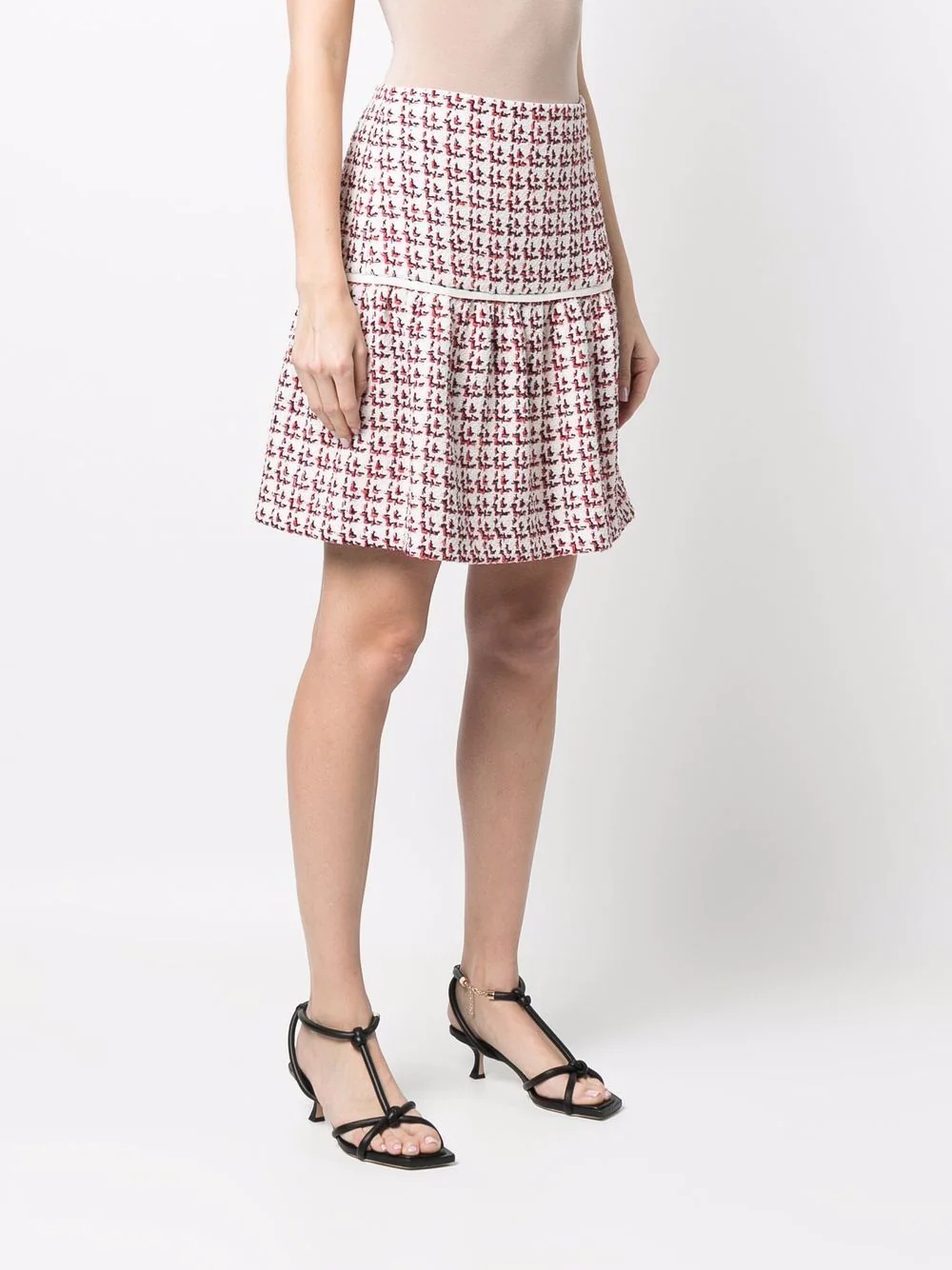 textured A-line skirt - 3