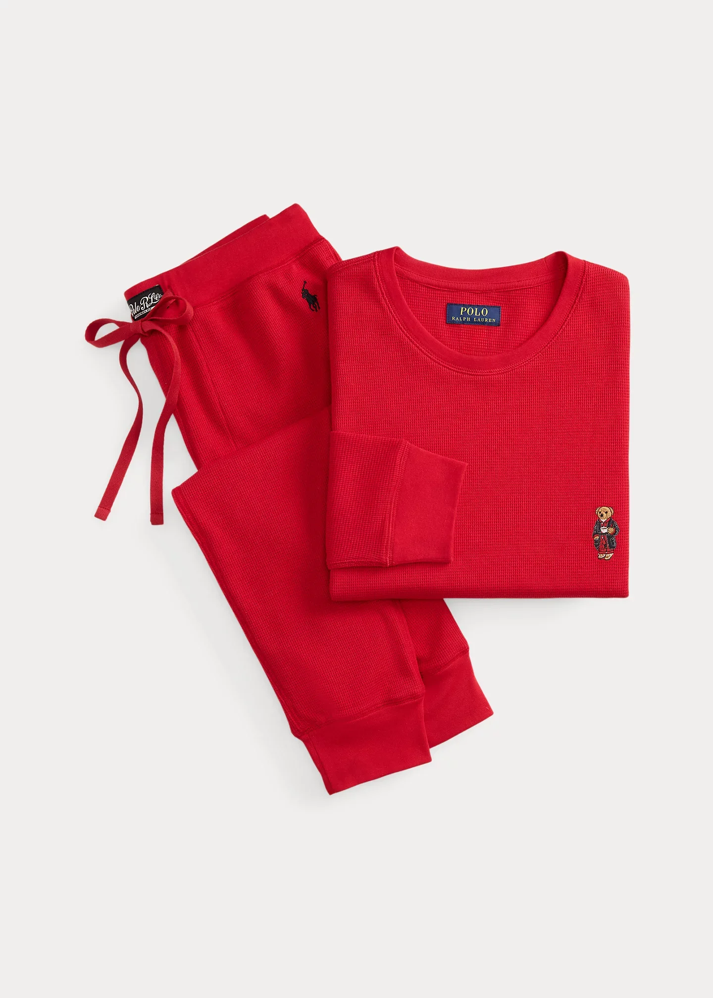 Polo Bear Waffle-Knit Sleep Set - 1