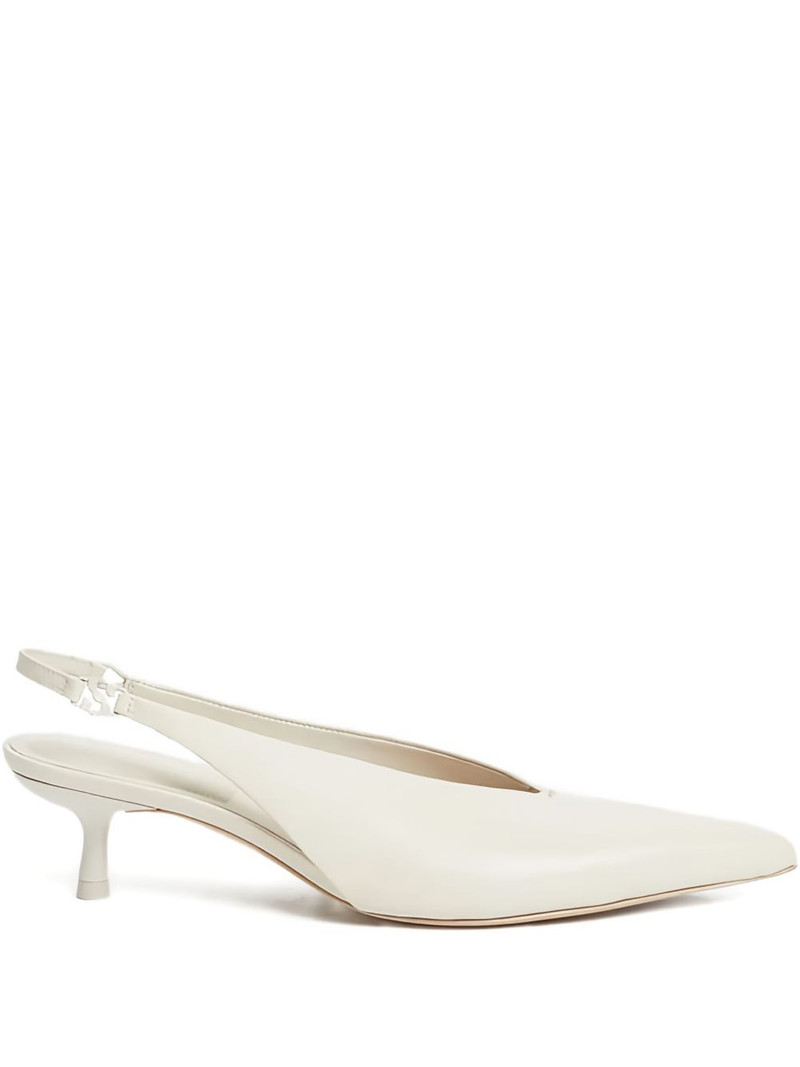 45mm Slingback kitten heel pumps 1