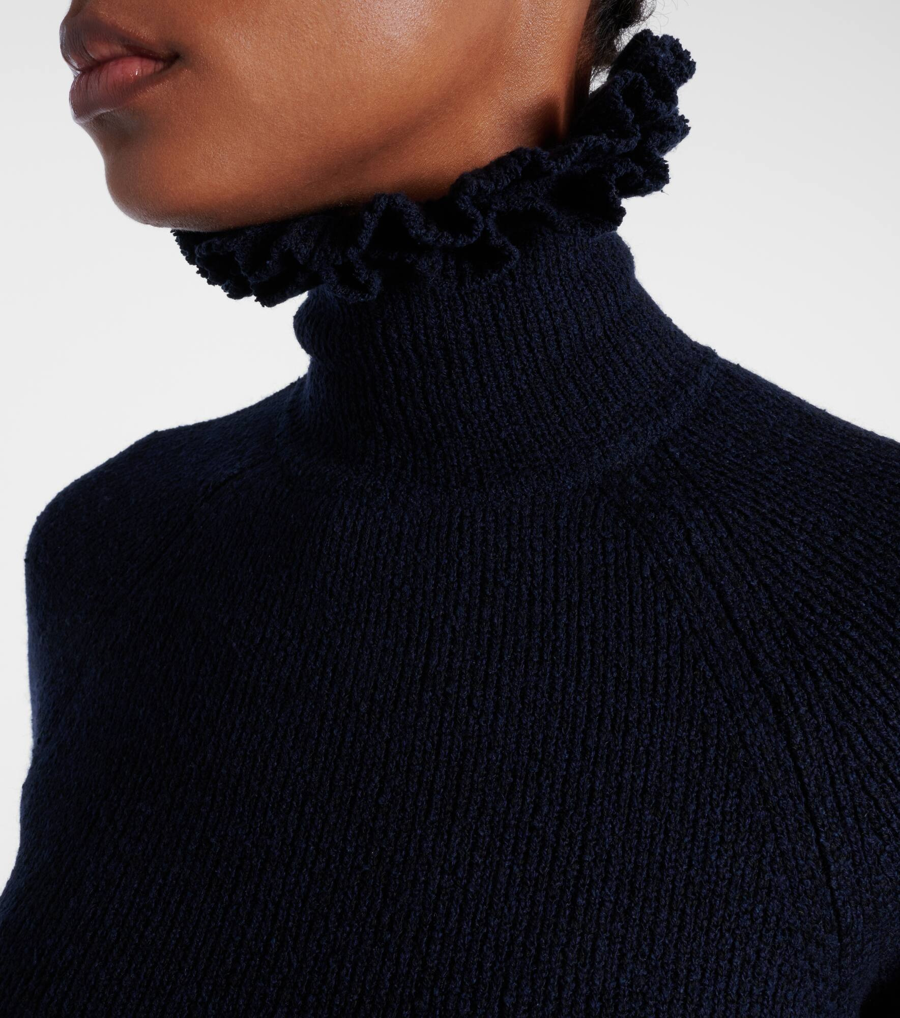 Wool and silk-blend turtleneck sweater - 4