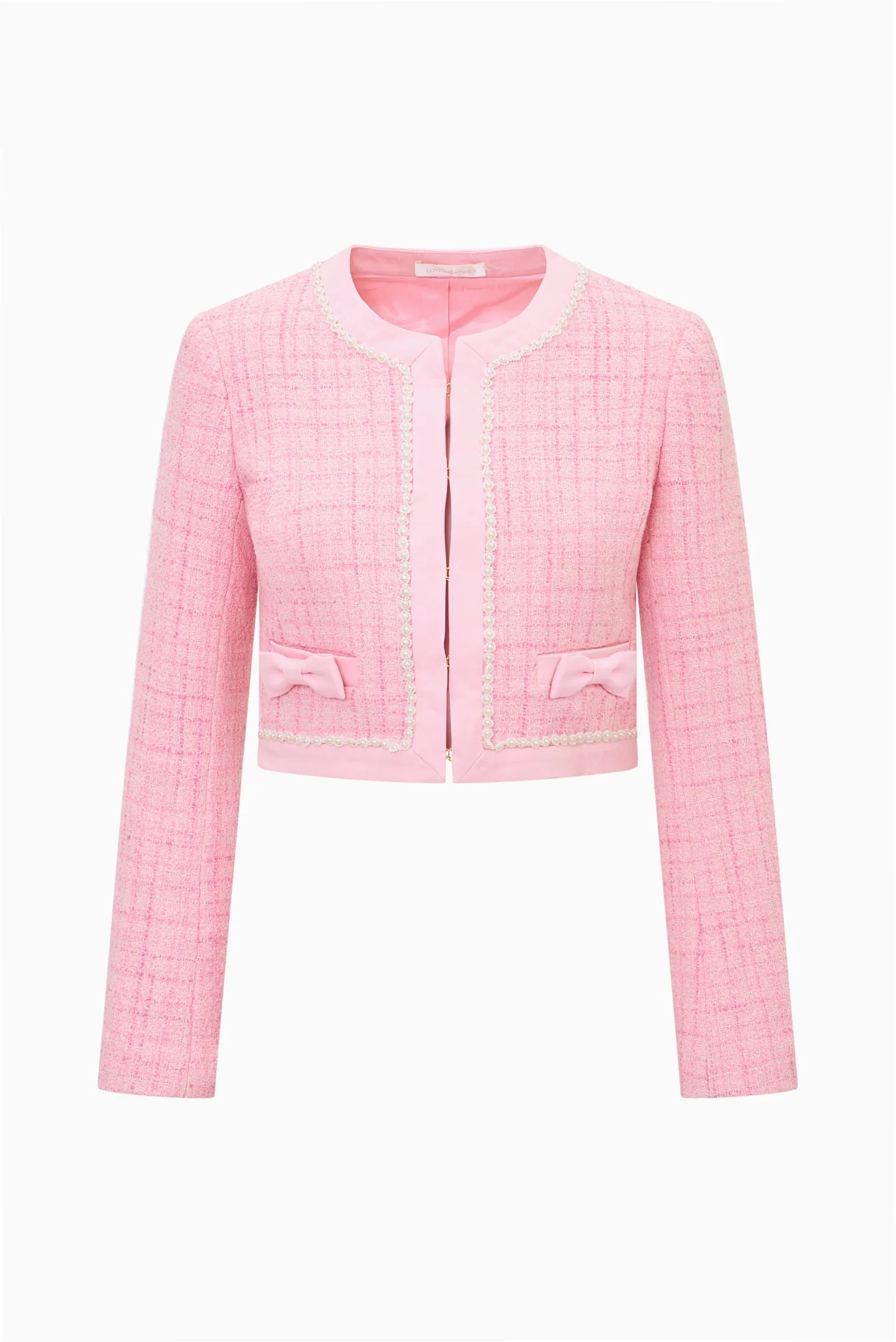 Ralphette Pearl-Embellished Tweed Jacket - 1