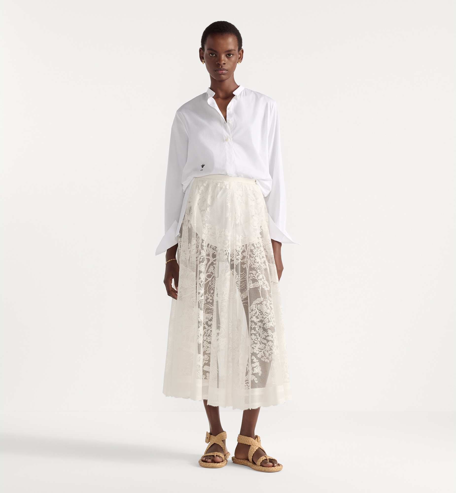 Dioriviera Mid-Length Flared Skirt - 2