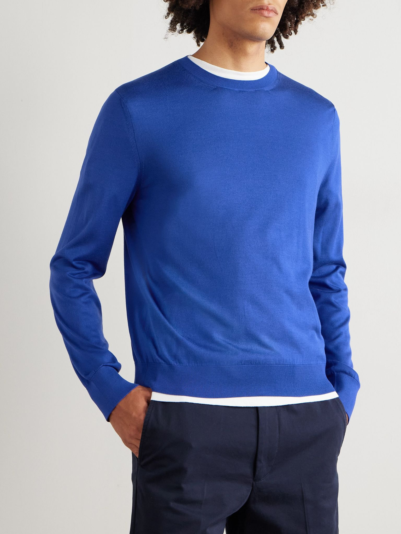 Silk Sweater Blue - 3