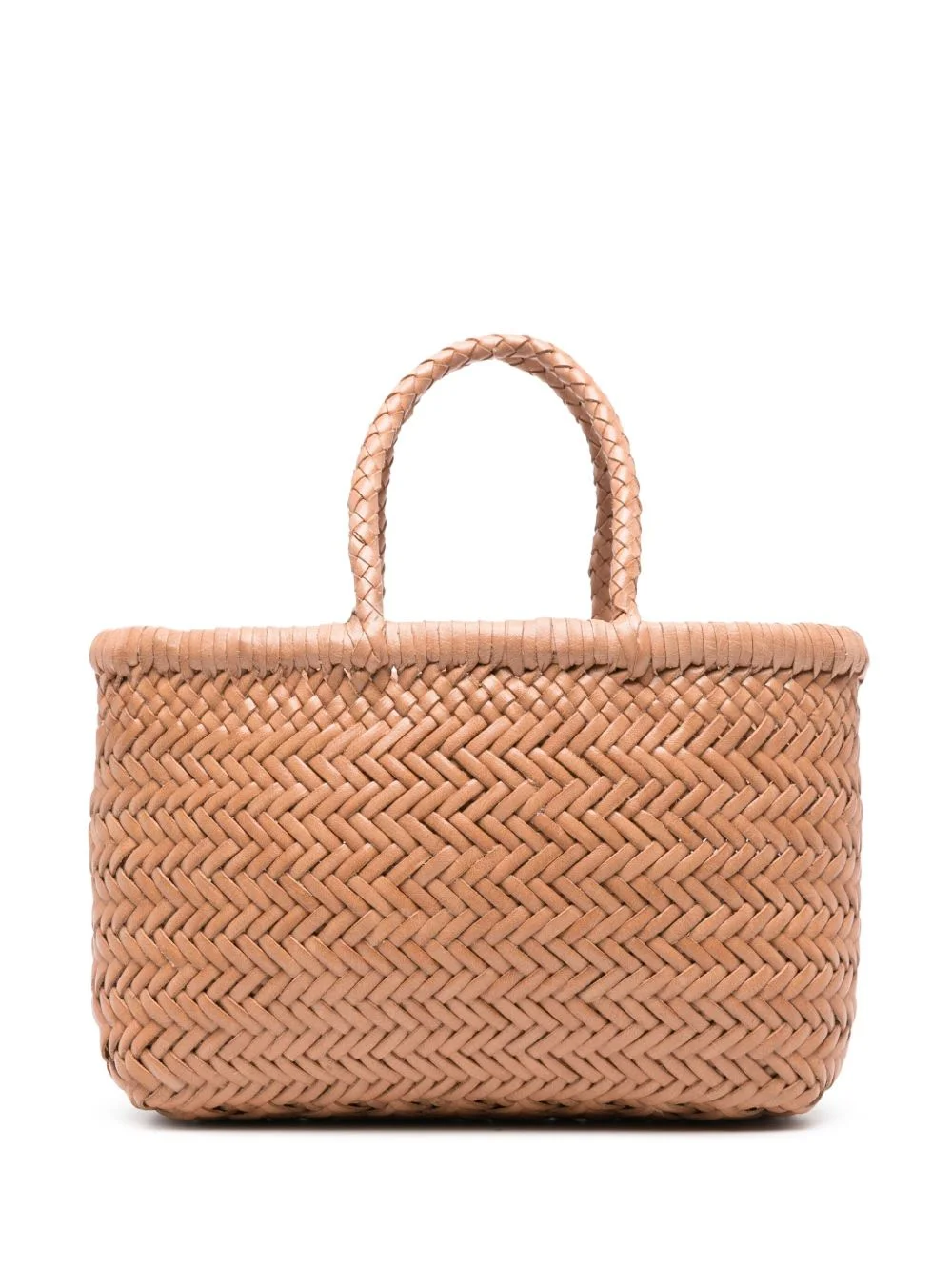 Flat Gora leather tote bag - 1