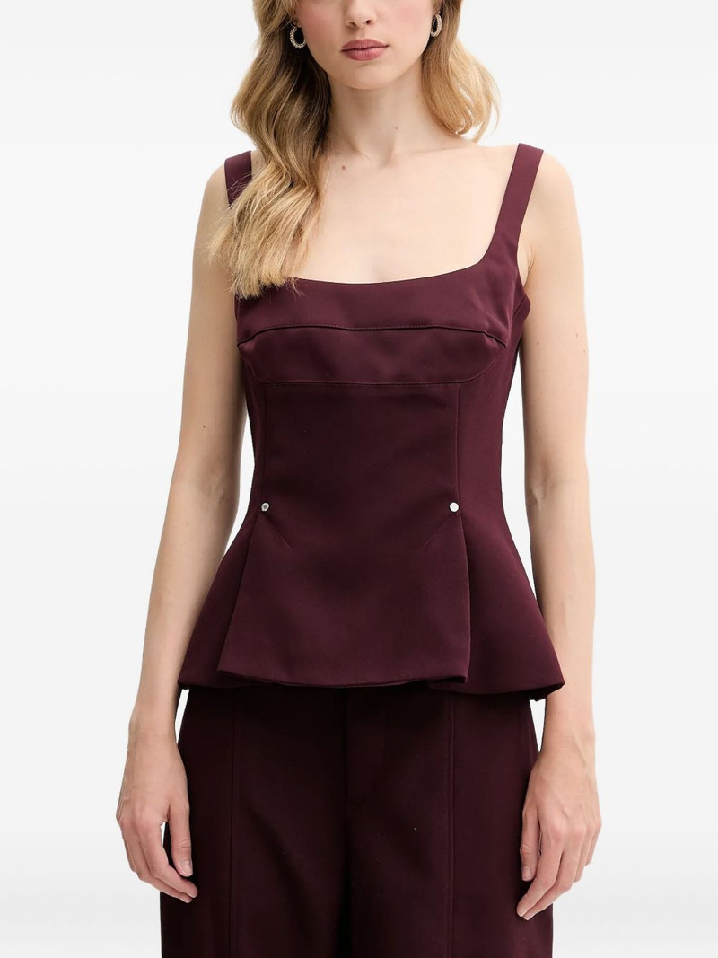 peplum-waist top 1