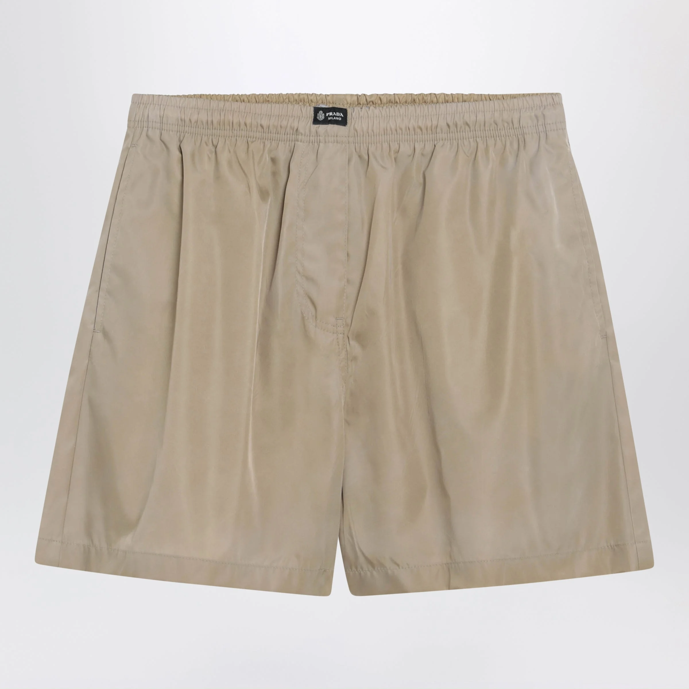 Prada Camel Re-Nylon Shorts Women - 1
