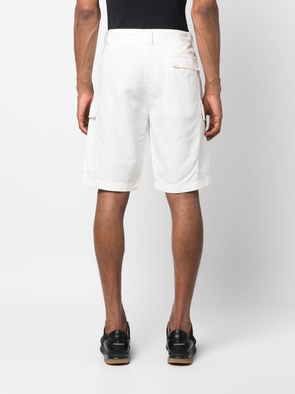 logo-plaque cargo shorts - 4