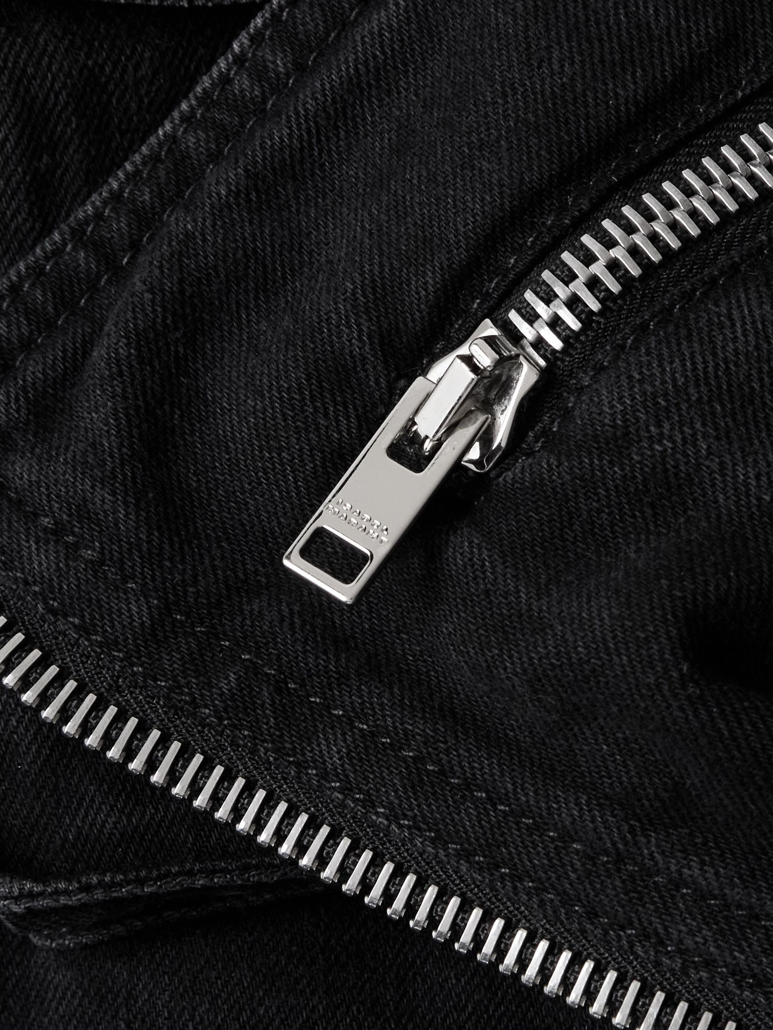 Aneli layered denim jacket Black - 6
