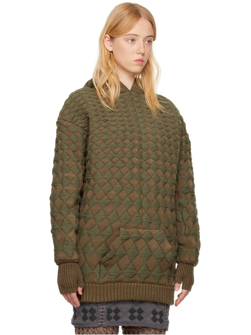 Khaki Illusion Hoodie - 2