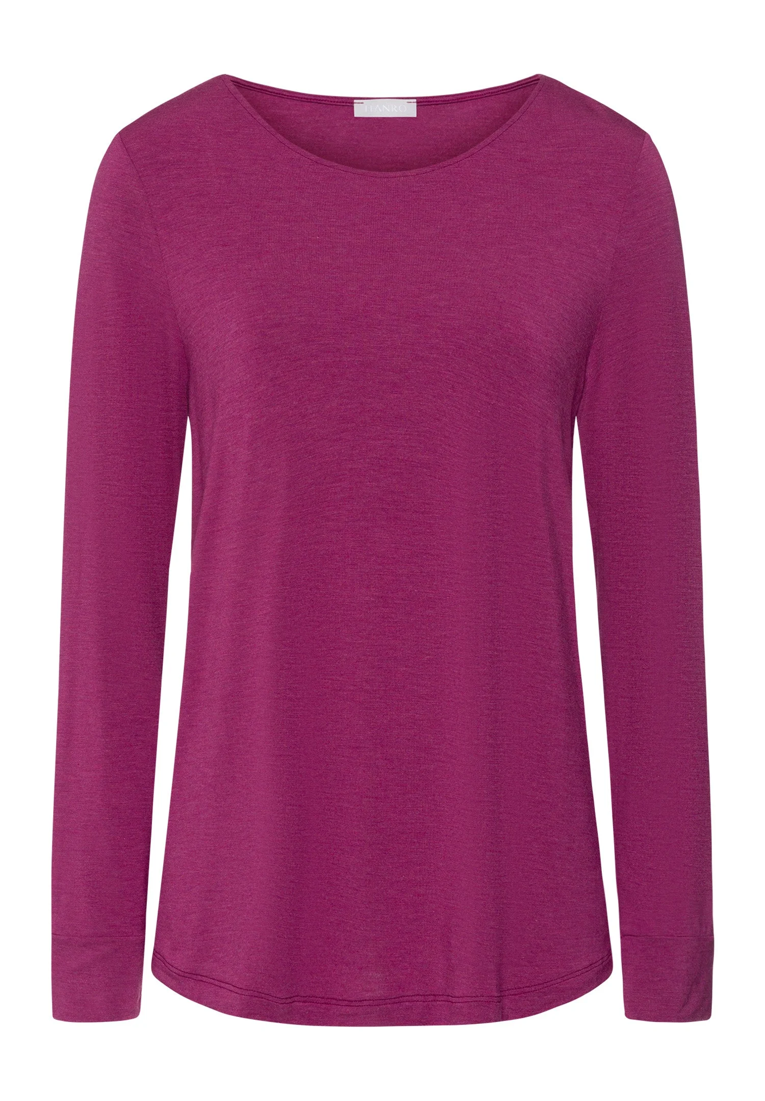 Natural Elegance Relaxed Round Neck Top - 1
