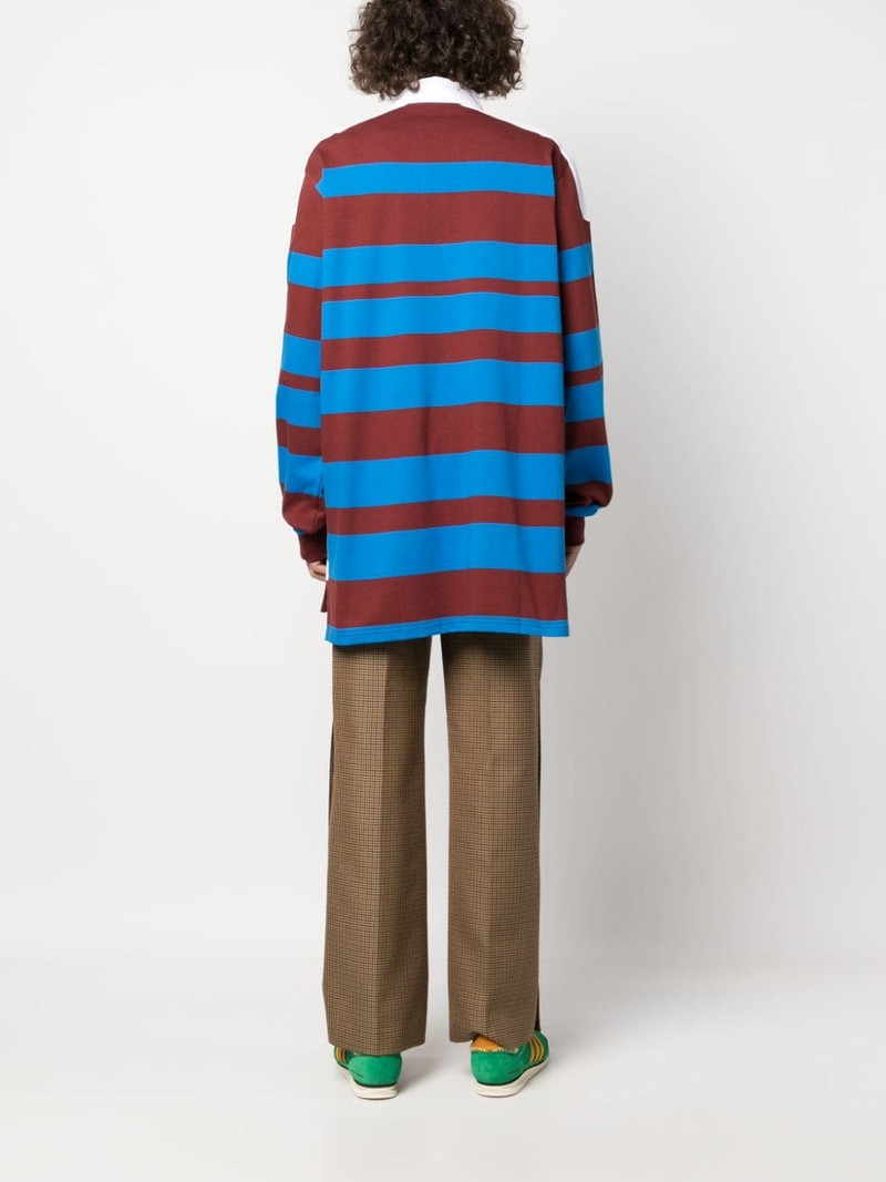 City horizontal-stripe polo shirt 4