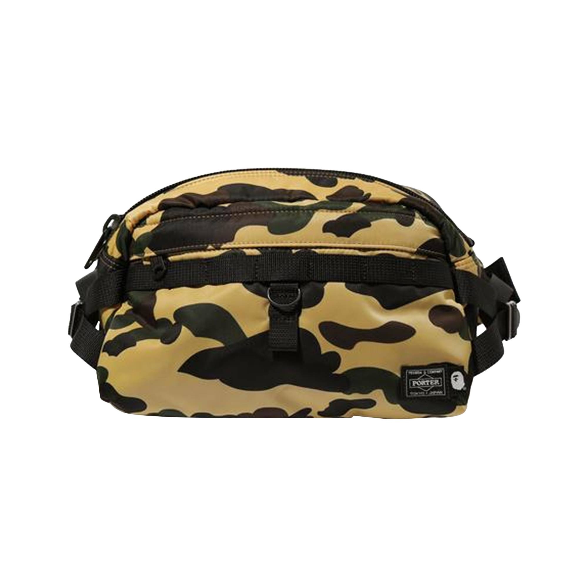 A BATHING APE® BAPE x Porter Yoshida 1st Camo Waist Bag 'Yellow