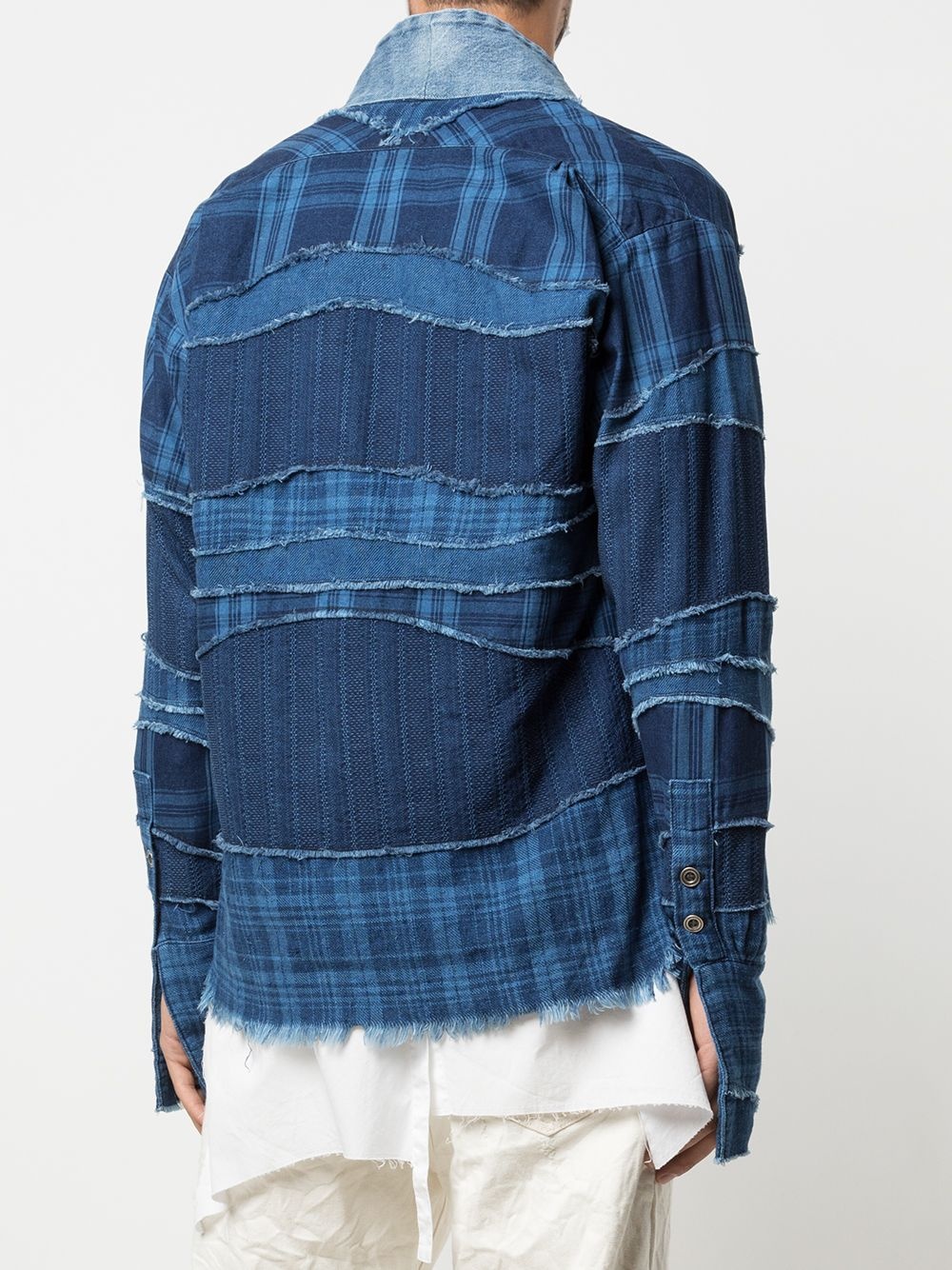 patchwork denim jacket - 4