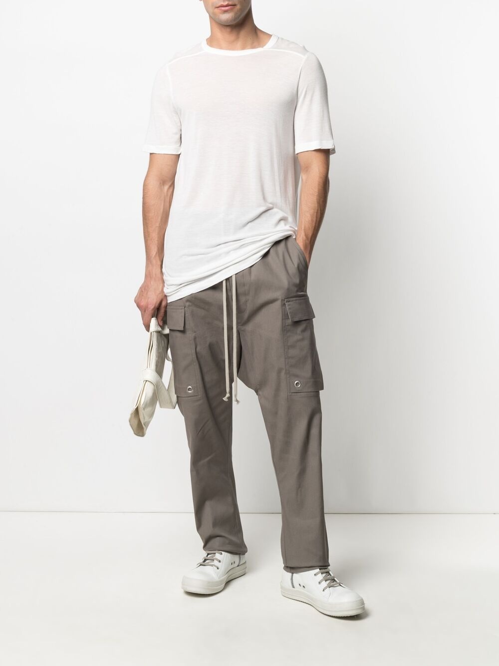 drop-crotch cargo trousers - 2