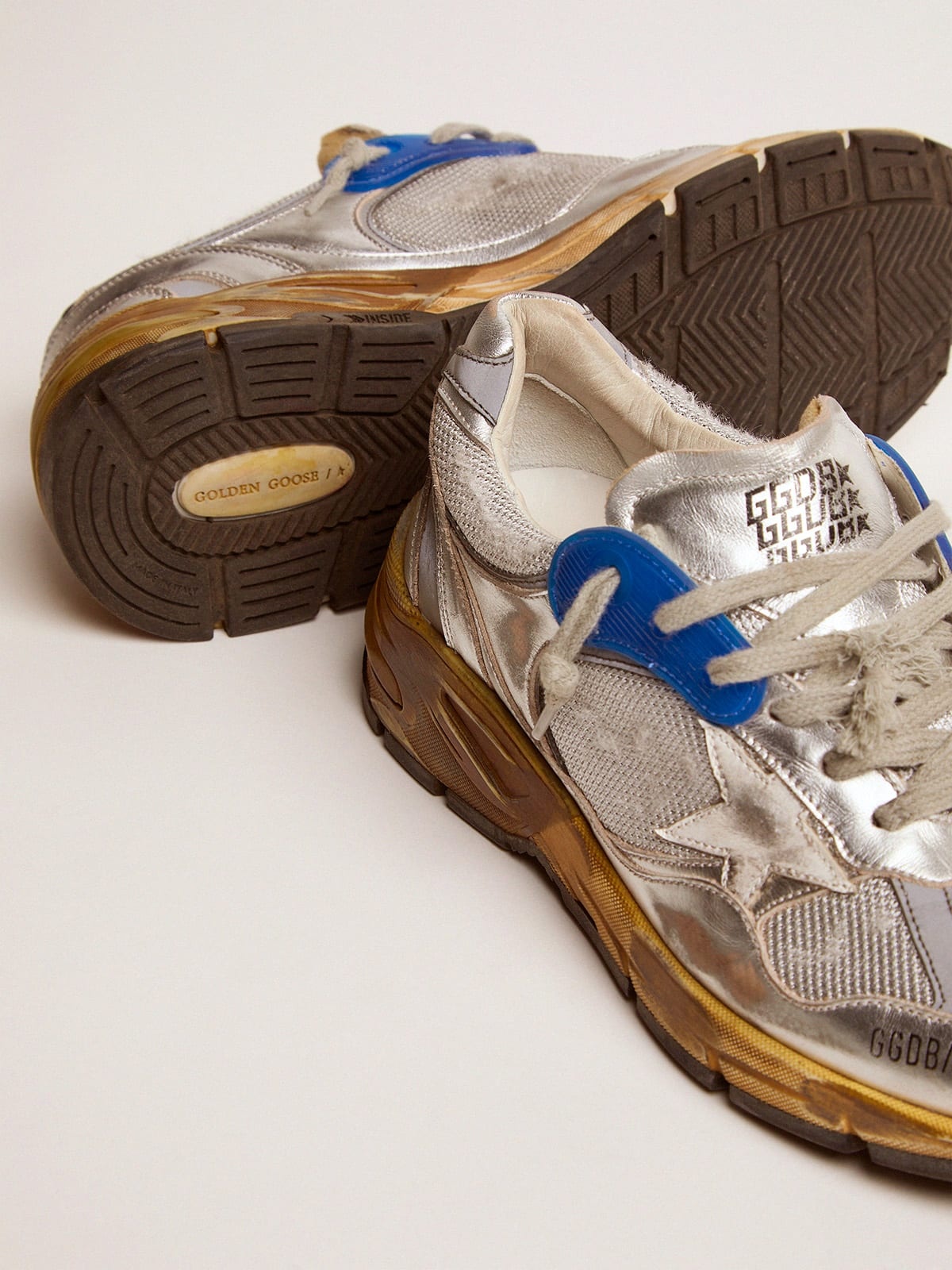 Women’s silver Dad-Star sneakers - 4