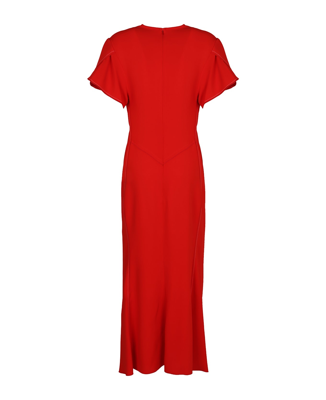 Gathered Details Dress - 2