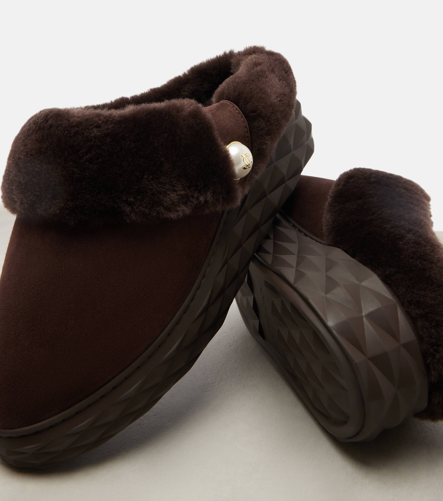 Diamond Maxi Mule F suede slippers - 5