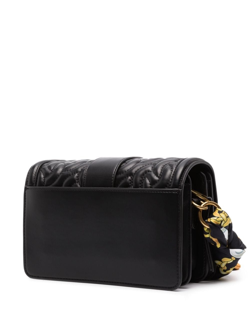 scarf-detailing logo-buckle shoulder bag - 3