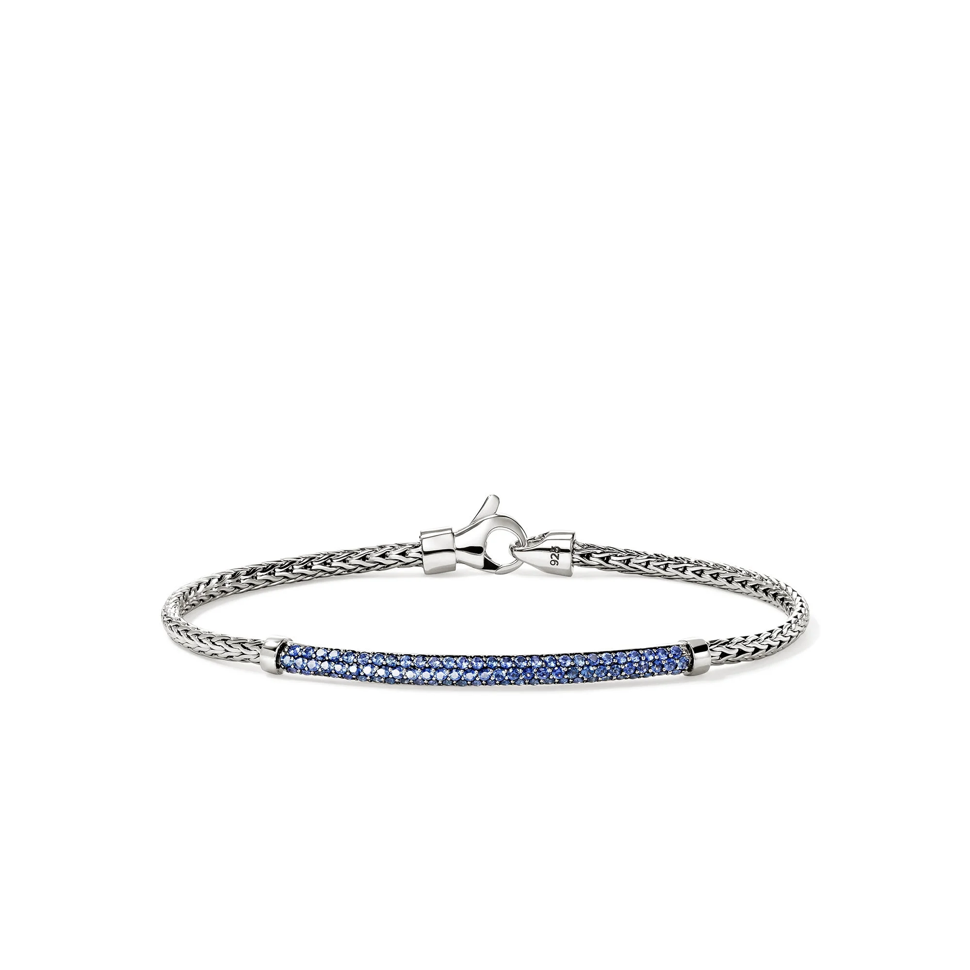 JH Essential Pavé Bracelet, Sterling Silver, Gemstones, 2.5MM - 1
