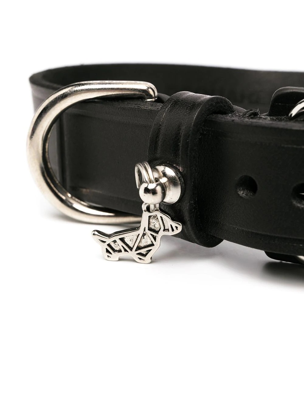 calf leather dog collar - 2