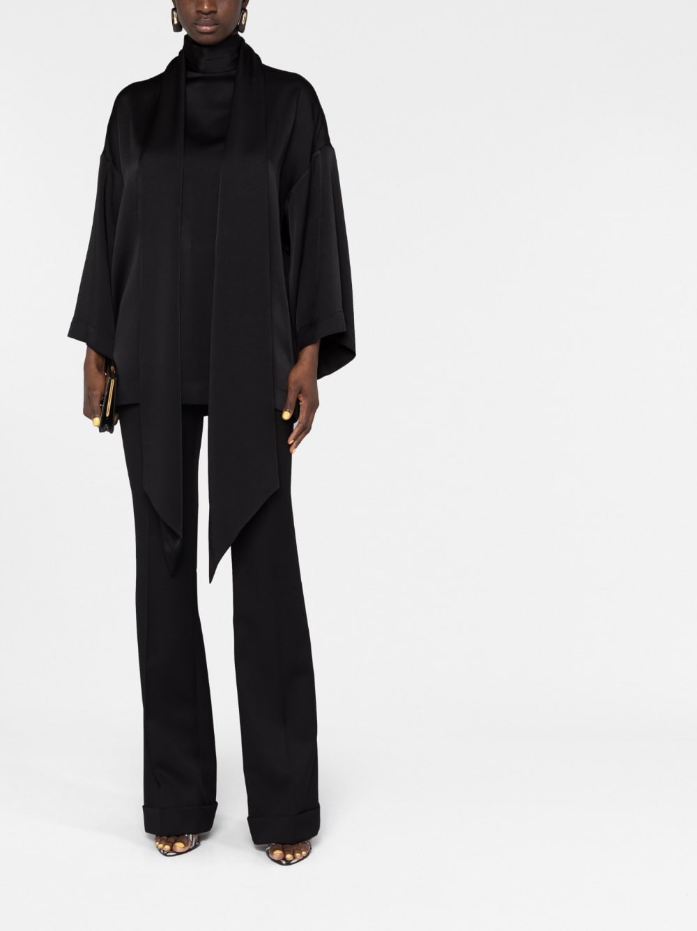 lavallière-neck blouse - 2