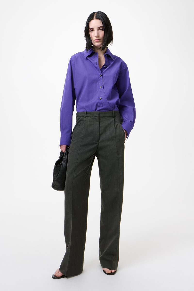 Our Legacy Universe Trouser Shark Pinstripe Herringbone Poly Viscose outlook
