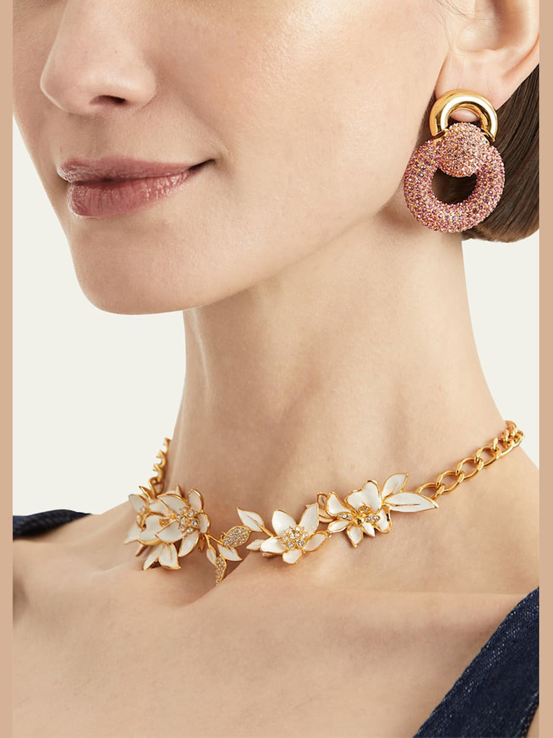 Oscar de la Renta Rhinestone Drop Earrings outlook