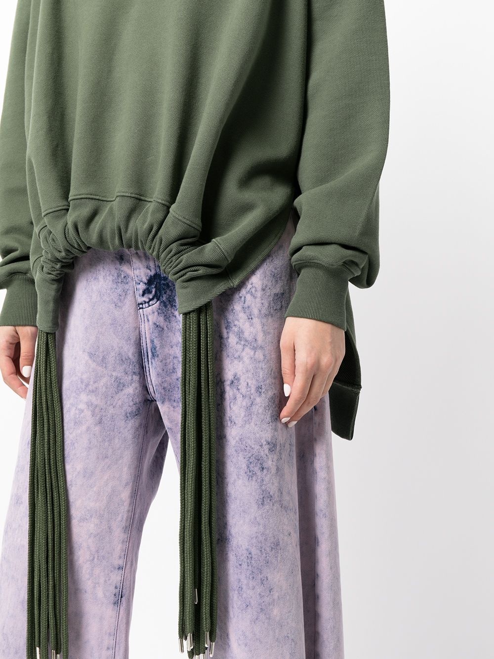 multi-cord crew-neck sweatshirt - 5