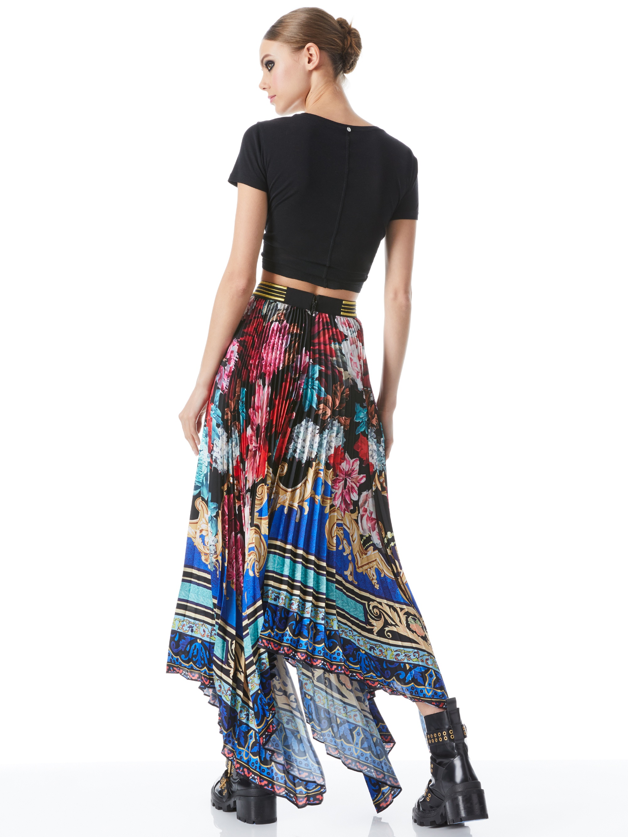 KATZ SUNBURST PLEATED MAXI SKIRT - 2