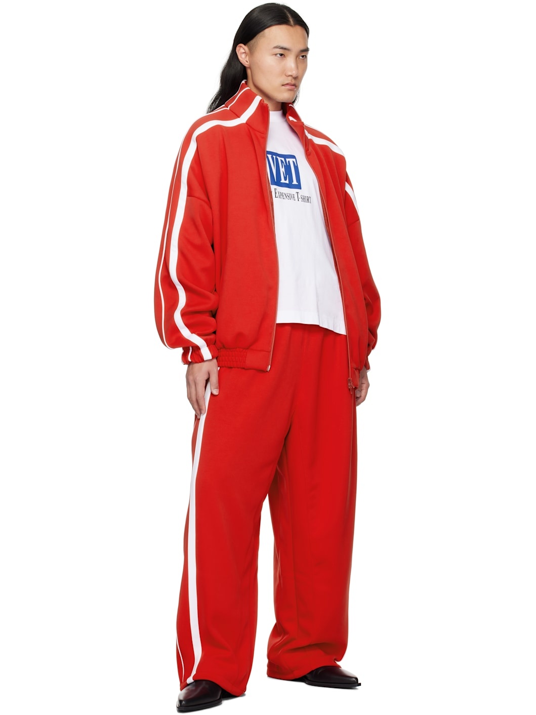 Red Oval Logo Gym Sweatpants - 4