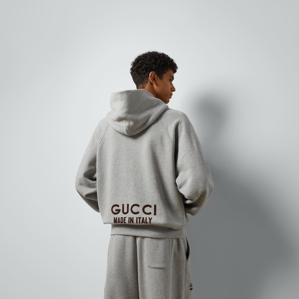 Cotton hooded sweatshirt with print - 6