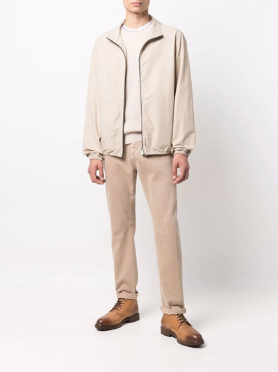 Brunello Cucinelli lightweight cotton bomber jacket outlook