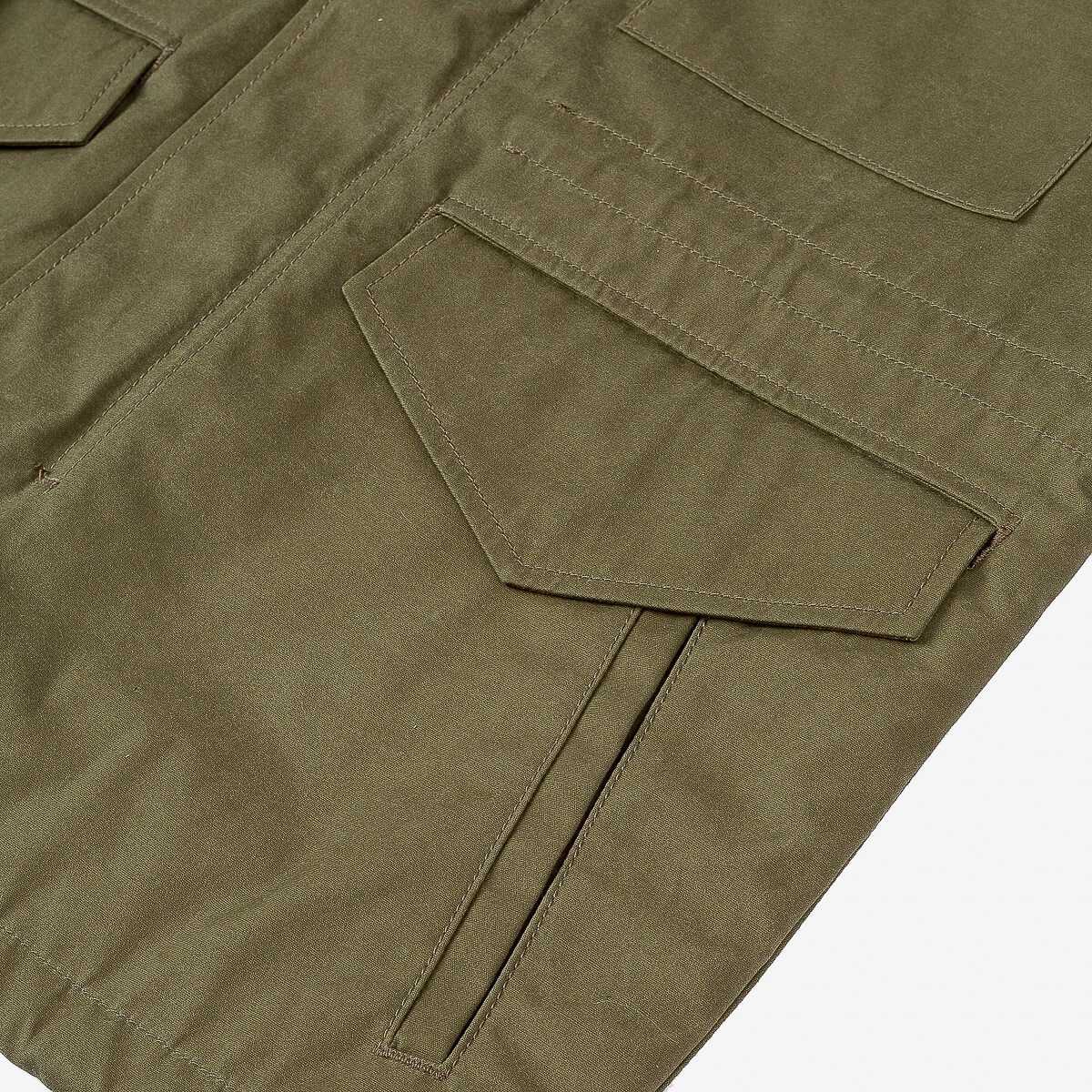 Oiled Cotton M-65 Jacket - Olive - 13