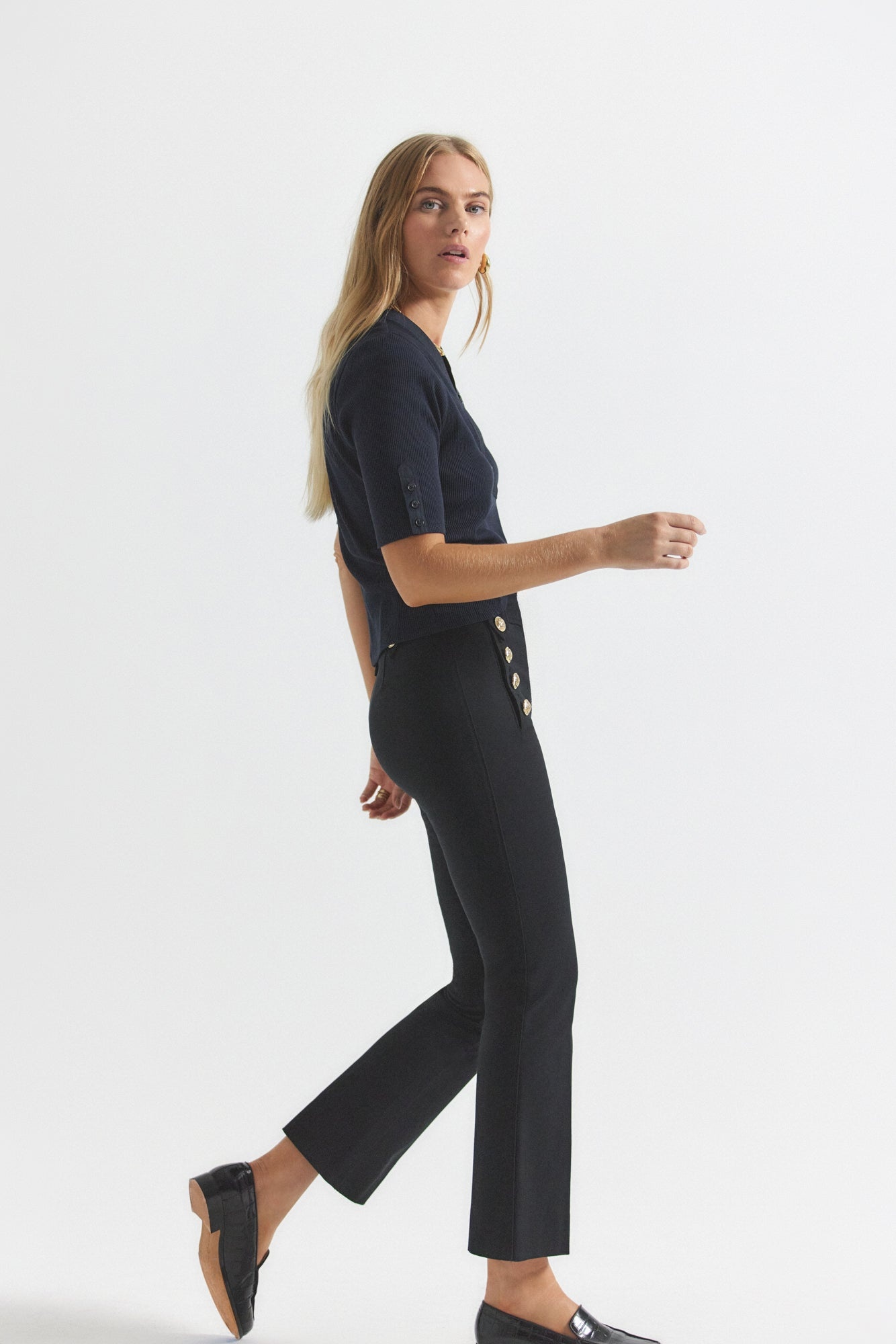 ROBERTSON CROP FLARE TROUSERS - 3