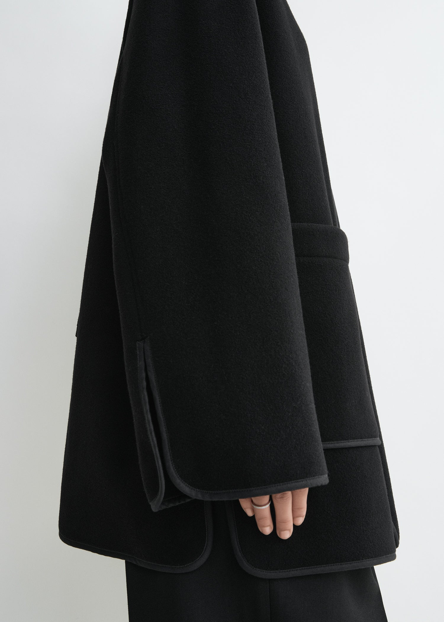 Felted wool jacket black - 6