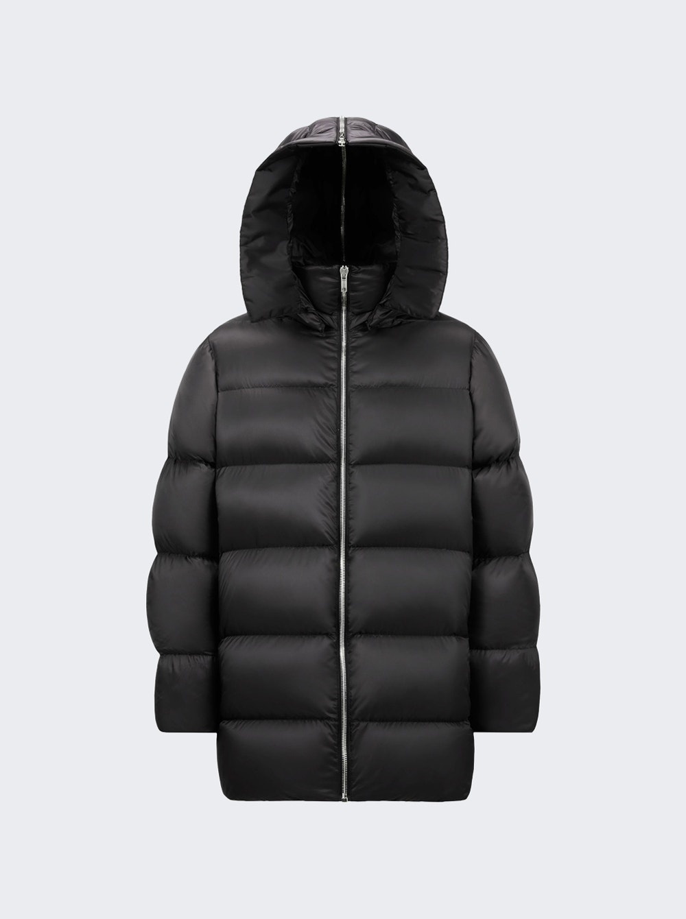 X Moncler Hooded Cyclopic Coat Black - 1