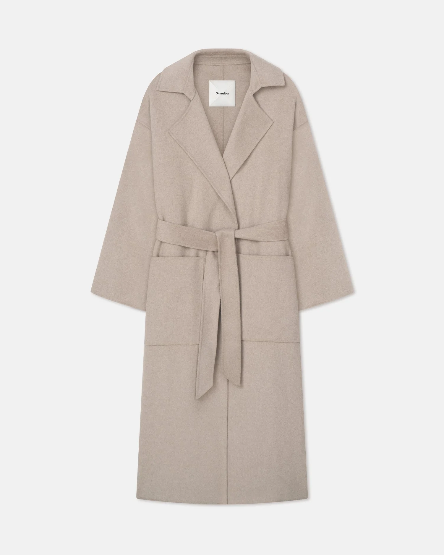 Double Wool Robe Coat - 1