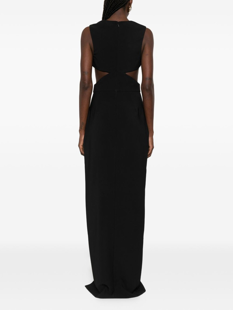 chain V-neck maxi dress 4