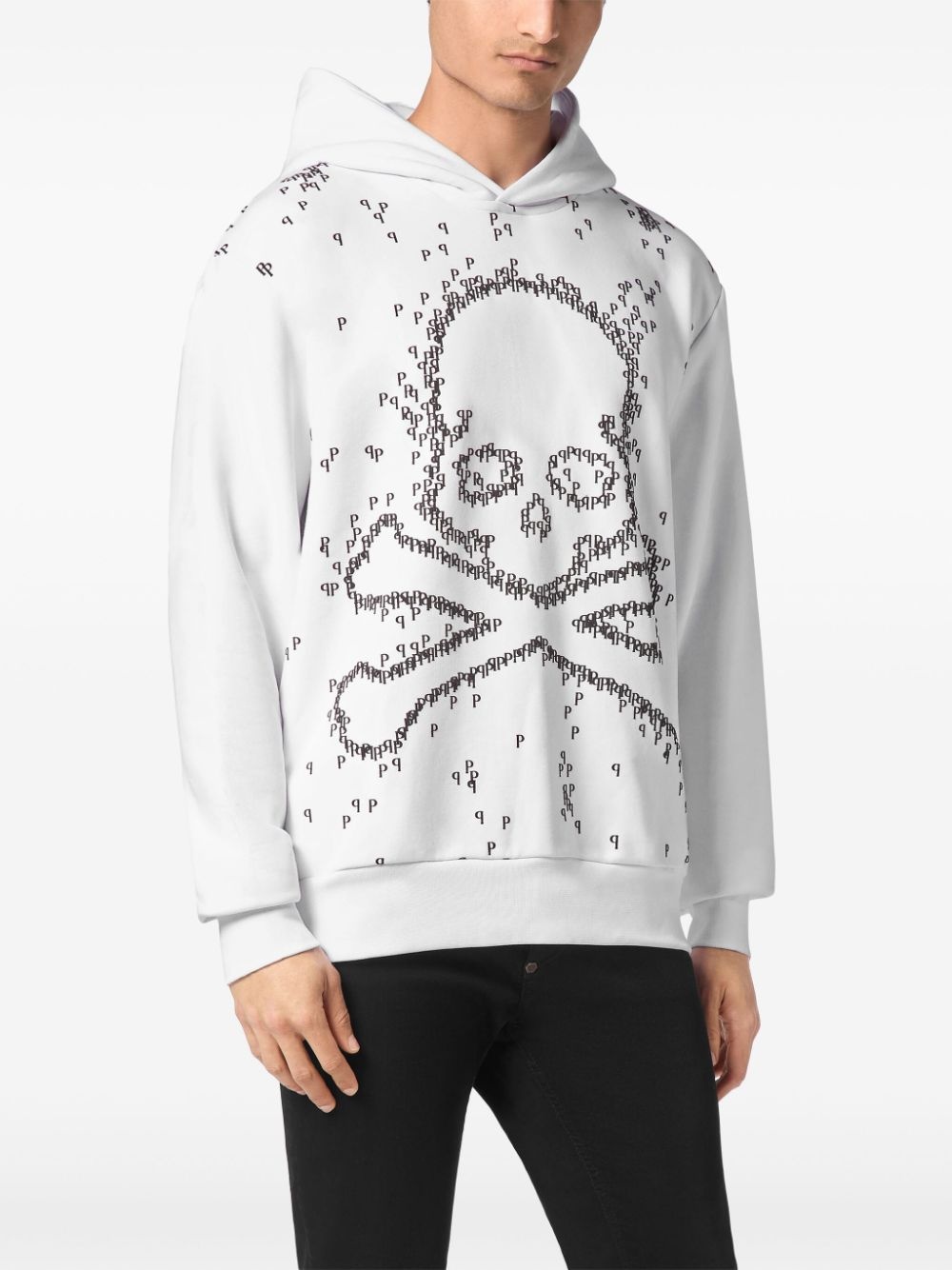 Skull-print hoodie - 3