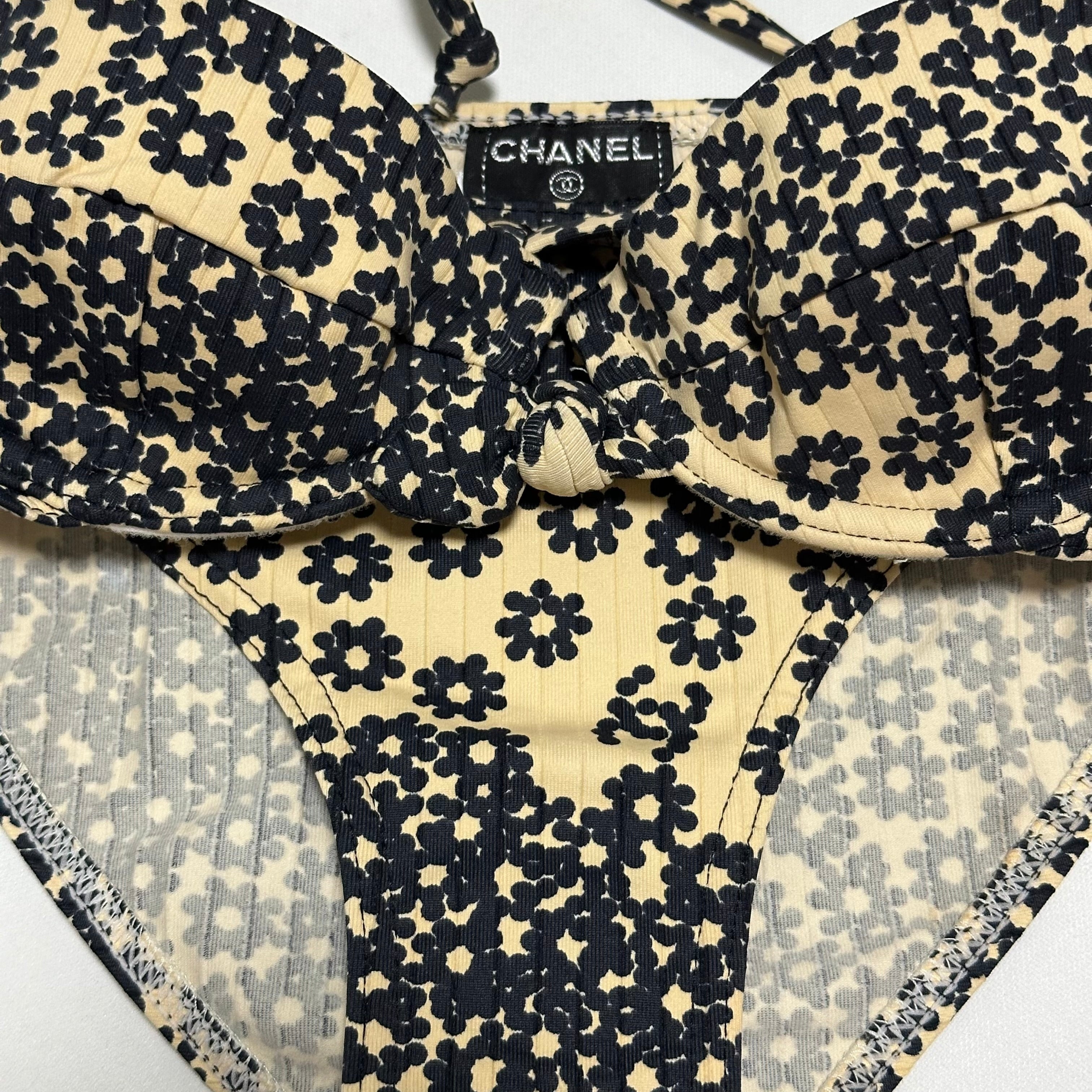 CHANEL 2003 Floral Print Bikini - 3