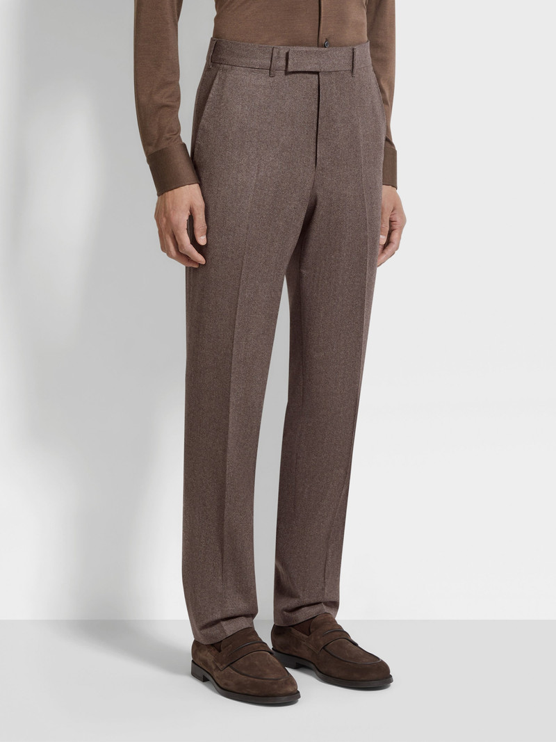 LIGHT BROWN MÉLANGE WOOL AND CASHMERE SUIT 5