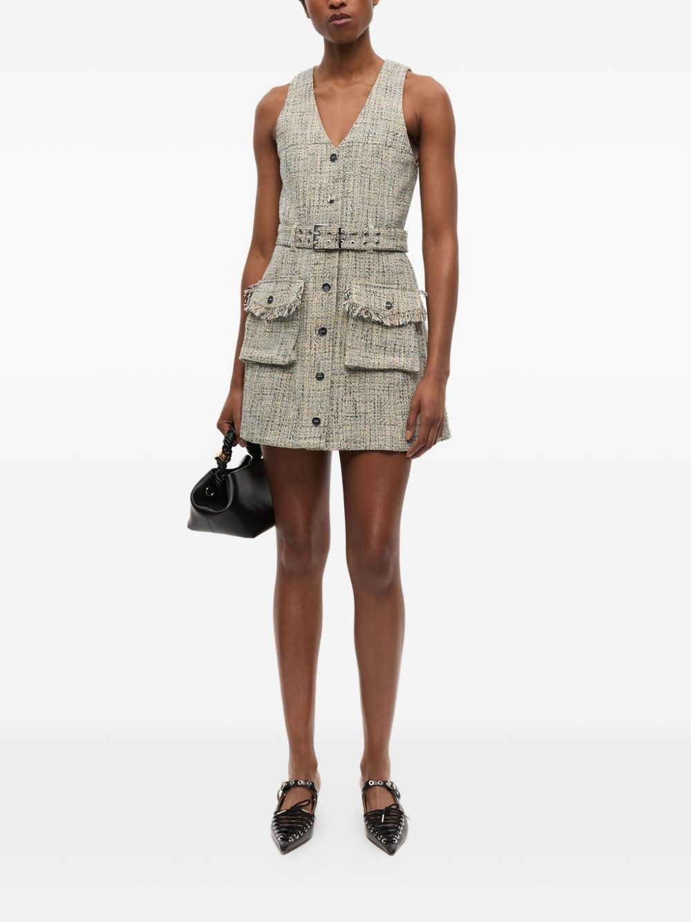 tweed mini dress - 2