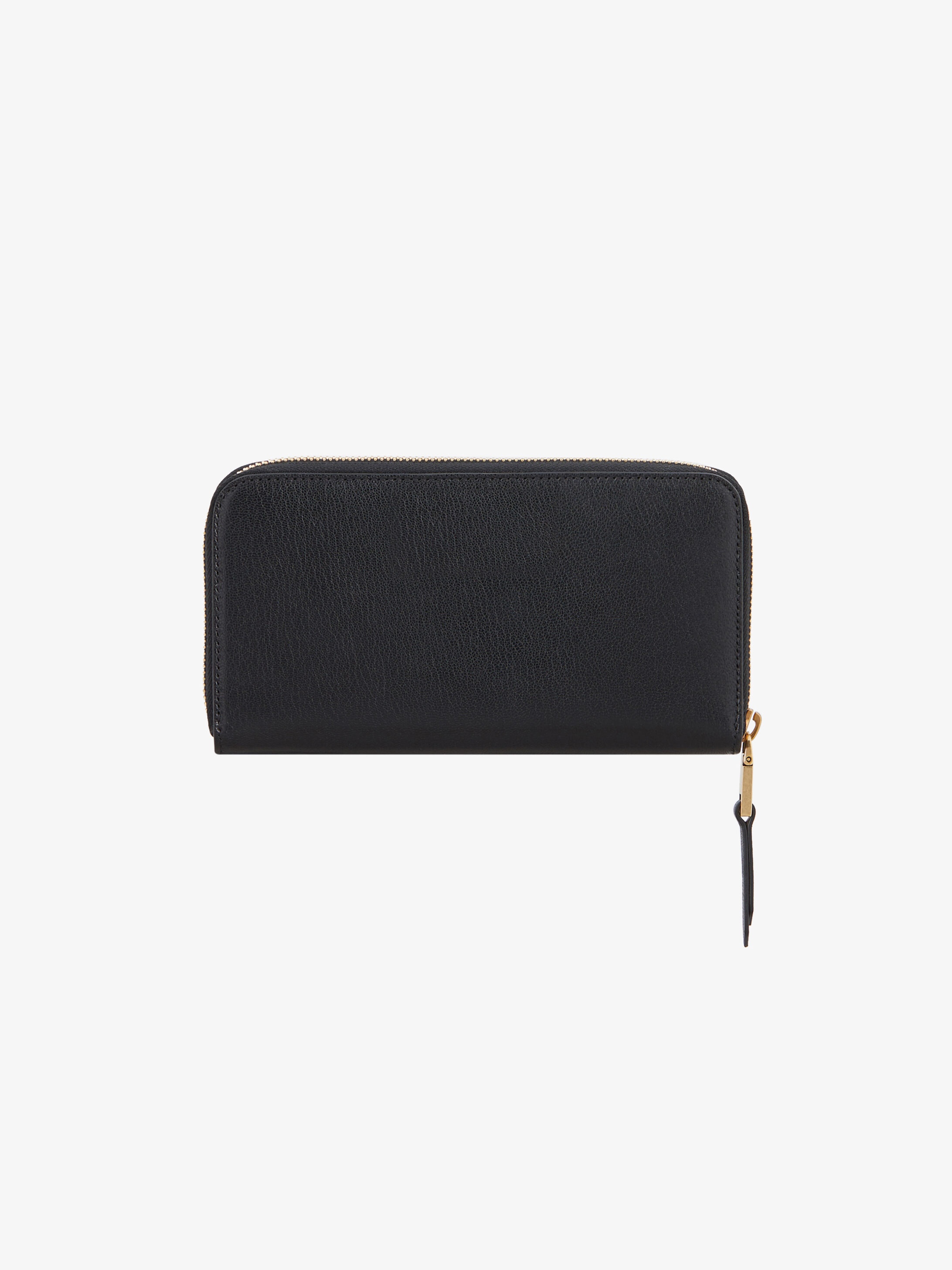 Long GV3 zipped wallet in leather - 3