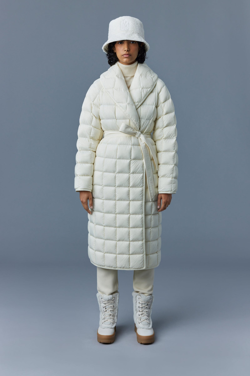 MACKAGE ALLEGRA Matte light down wrap coat outlook