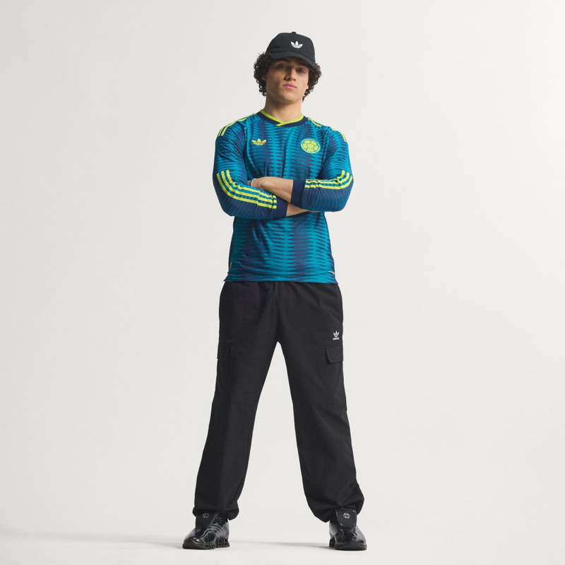 Colombia 26 Away Authentic Long Sleeve Jersey 3