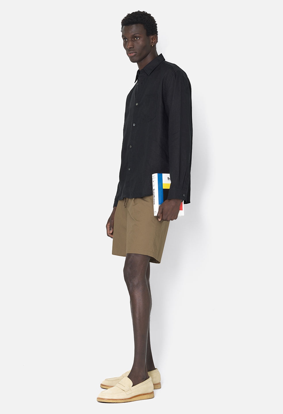 LINEN CLOAK BUTTON UP - 4