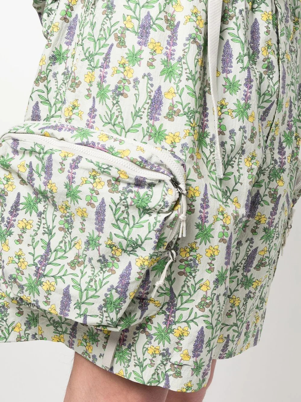 floral-print cargo shorts - 5