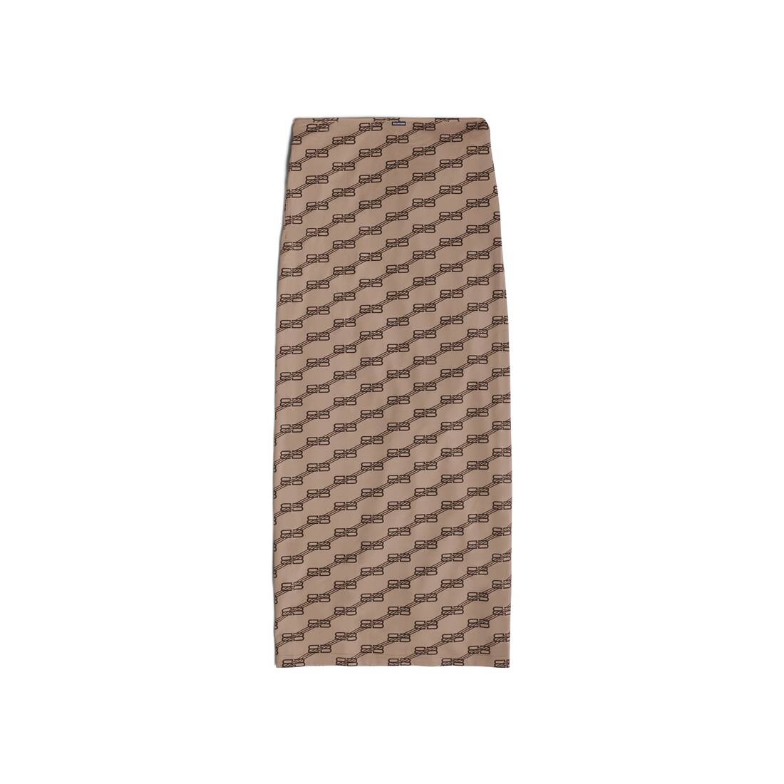 Women's Bb Monogram Pareo Skirt  in Beige - 2