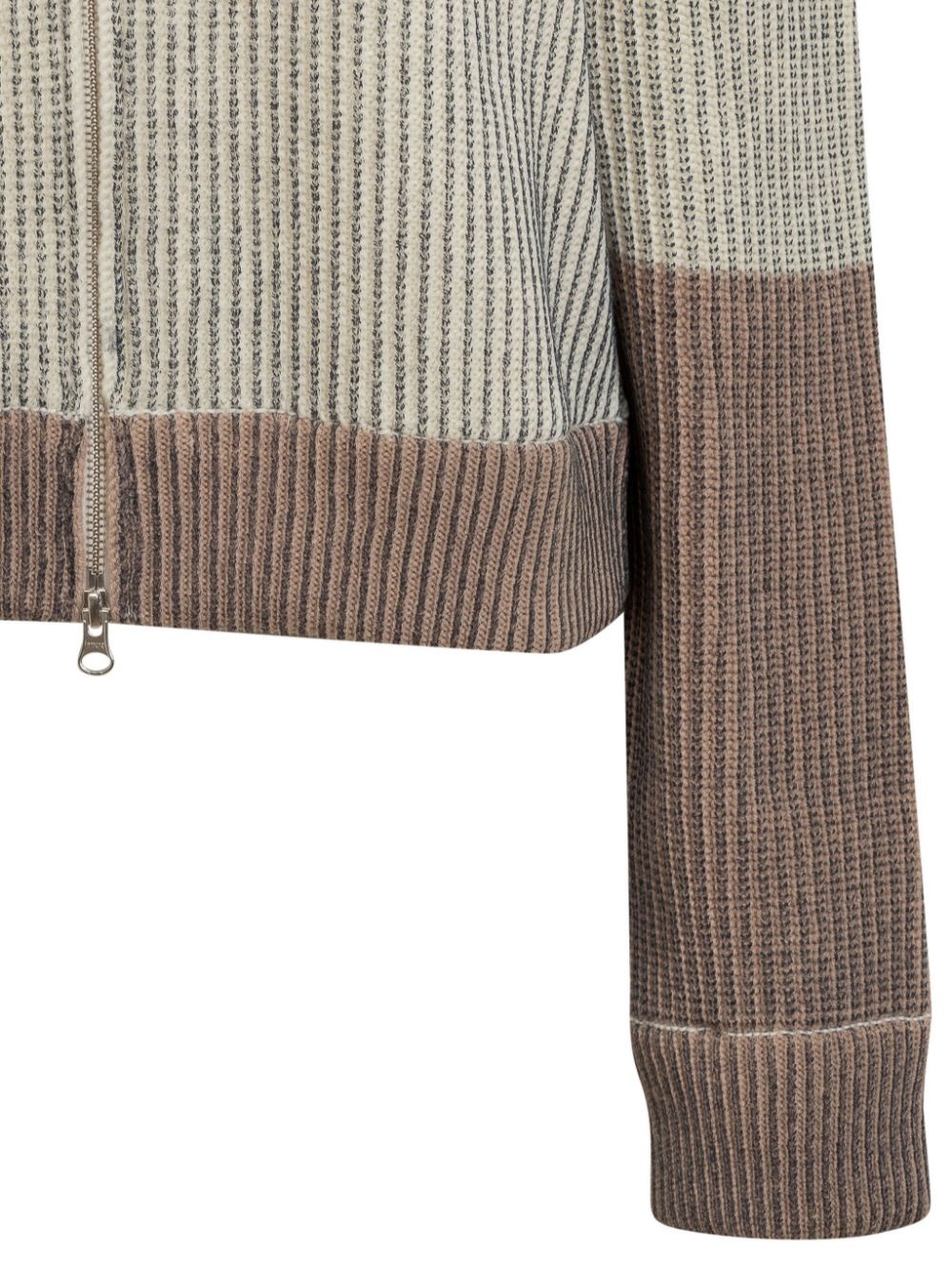 two-tone cardigan - 4