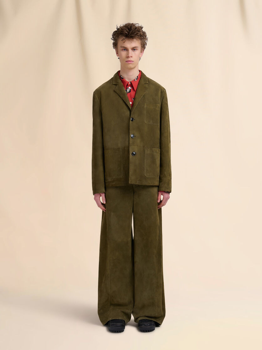 DEEP GREEN SUEDE JACKET - 2